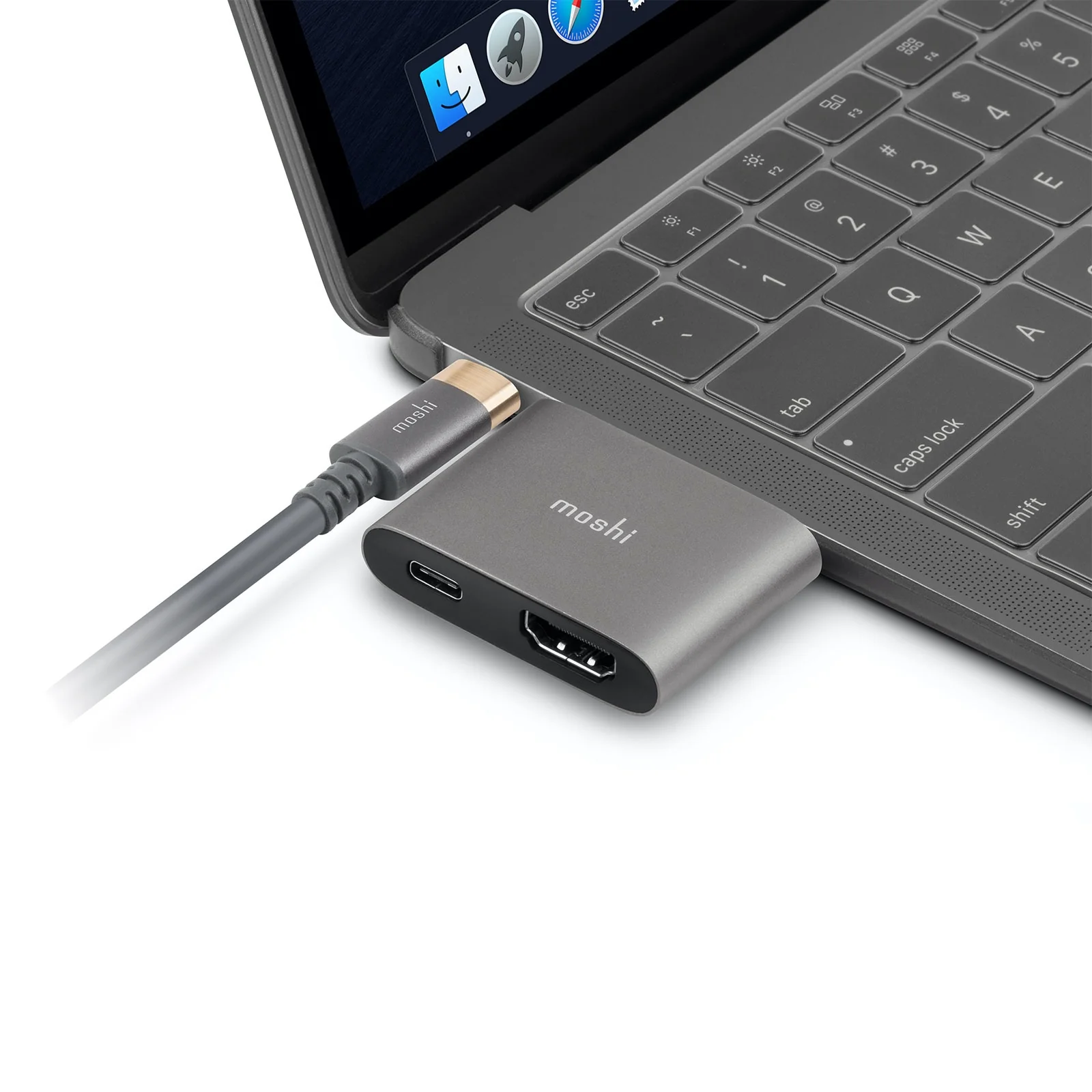 Compact USB-C to HDMI Adapter with HDR and USB PD Pass-through Charging - Image 4