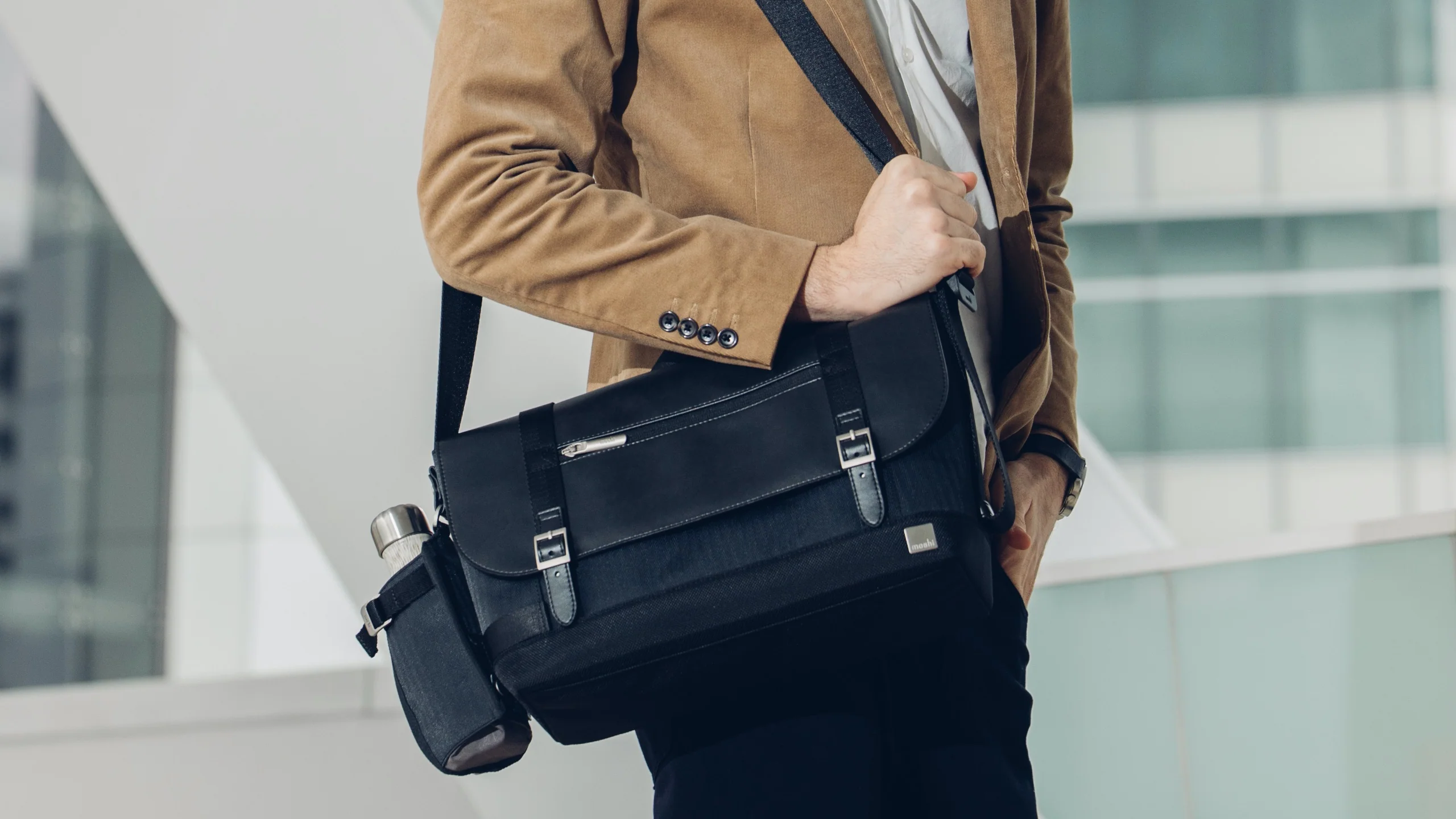 Water Bottle Holder for Carta Messenger Bag - Image 5